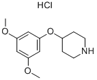 4-(3,5-DIMETHOXYPHENOXY)PIPERIDINE HYDROCHLORIDE Struktur