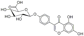 Genistein 4’-β-D-Glucuronide Struktur