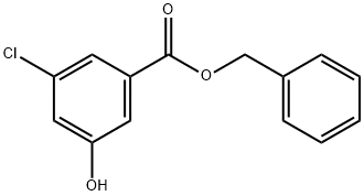 3-CHLORO-5-HYDROXY-BENZOIC ACID BENZYL ESTER Struktur