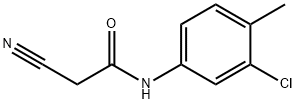 N-(3-chloro-4-methylphenyl)-2-cyanoacetamide Struktur