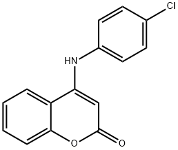 4-(4-CHLOROANILINO)-2H-CHROMEN-2-ONE Struktur