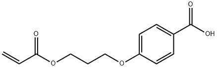 4-(3-ACRYLOYLOXY-N-PROP-1-YLOXY)BENZOIC ACID Structure