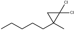 1-(2,2-Dichloro-1-methylcyclopropyl)pentane Struktur