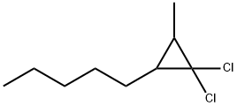 1-(2,2-Dichloro-3-methylcyclopropyl)pentane Struktur