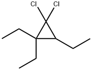 1,1-Dichloro-2,2,3-triethylcyclopropane Struktur