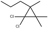 1,1-Dichloro-2-propyl-2,3,3-trimethylcyclopropane Struktur