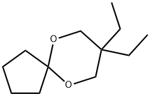 8,8-diethyl-6,10-dioxaspiro[4.5]decane Struktur