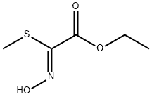 Acetic acid, (hydroxyimino)(methylthio)-, ethyl ester, (2Z)- (9CI) Struktur