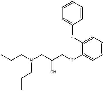 1-(Dipropylamino)-3-(o-phenoxyphenoxy)-2-propanol Struktur