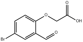 (4-BROMO-2-FORMYLPHENOXY)ACETIC ACID Struktur