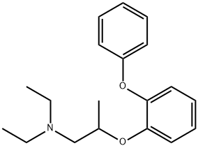 N,N-Diethyl-2-(o-phenoxyphenoxy)propylamine Struktur