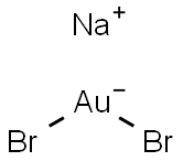 sodium dibromoaurate  Struktur