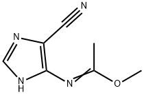 Ethanimidic  acid,  N-(5-cyano-1H-imidazol-4-yl)-,  methyl  ester  (9CI) Struktur