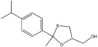 2-(4-Cumenyl)-2-methyl-1,3-oxathiolane-5-methanol Struktur