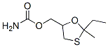 2-Ethyl-2-methyl-1,3-oxathiolane-5-methanol carbamate Struktur