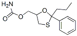 2-Phenyl-2-propyl-1,3-oxathiolane-5-methanol carbamate Struktur