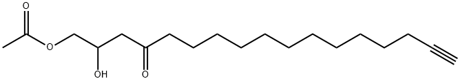 1-Acetoxy-2-hydroxy-16-heptadecyn-4-one Struktur