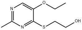 2-[(5-Ethoxy-2-methyl-4-pyrimidinyl)thio]ethanol Struktur