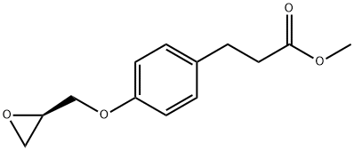 4-[(2R)-OxiranylMethoxy]benzenepropanoic Acid Methyl Ester Struktur