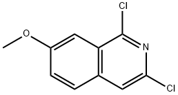 1,3-Dichloro-7-methoxyisoquinoline Struktur