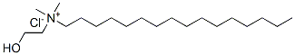 hexadecyl(2-hydroxyethyl)dimethylammonium chloride  Struktur