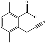 Benzoyl chloride, 2-(cyanomethyl)-3,6-dimethyl- (8CI) Struktur