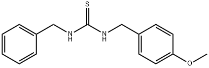 N-[(4-メトキシフェニル)メチル]-N'-(ベンジル)チオ尿素 化學(xué)構(gòu)造式