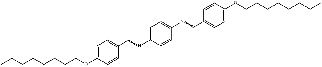 N,N'-(1,4-Phenylene)bis[4-(octyloxy)benzenemethanimine] Struktur