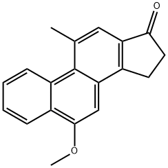 15,16-Dihydro-6-methoxy-11-methyl-17H-cyclopenta[a]phenanthren-17-one Struktur