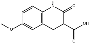 6-METHOXY-2-OXO-1,2,3,4-TETRAHYDROQUINOLINE-3-CARBOXYLIC ACID Struktur