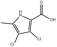 3,4-DICHLORO-5-METHYLPYRROLE-2-CARBOXYLIC ACID Struktur