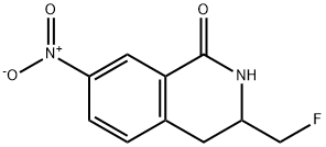 3-(FLUOROMETHYL)-3,4-DIHYDRO-7-NITROISOQUINOLIN-1(2H)-ONE Struktur