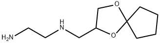 1,2-Ethanediamine,N-(1,4-dioxaspiro[4.4]non-2-ylmethyl)-(9CI) Struktur