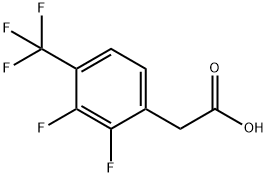 2,3-Difluoro-4-(trifluoromethyl)phenylacetic acid Struktur