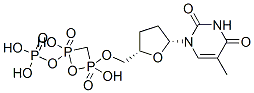 alpha,beta-methylenedeoxythymidine 5'-triphosphate Struktur