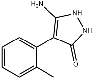 5-Amino-4-o-tolyl-1,2-dihydro-pyrazol-3-one Struktur