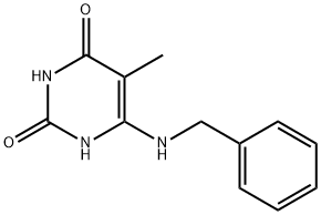 6-BENZYLAMINOTHYMINE Struktur