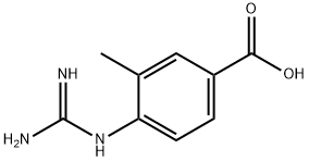 Benzoic acid, 4-[(aminoiminomethyl)amino]-3-methyl- (9CI) Struktur