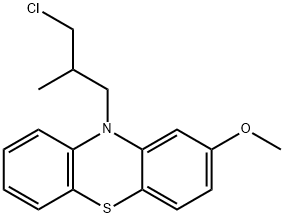 10-(3-chloro-2-methylpropyl)-2-methoxy-10H-phenothiazine  Struktur