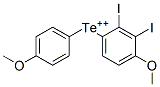 Diiodobis(4-methoxyphenyl) tellurium(IV) Struktur