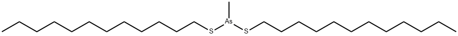 Methylarsonodithious acid didodecyl ester Struktur