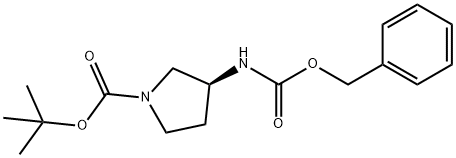 (S)-3-CBZ-AMINO-1-BOC-PYRROLIDINE Struktur