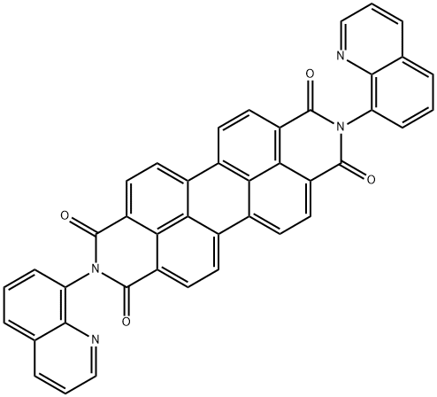 N,N'-DI(QUINOLIN-8-YL)-PERYLENTETRACARBONIC ACID, DIAMIDE Struktur