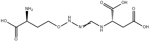 N-[[[(S)-3-Amino-3-carboxypropoxy]amino](imino)methyl]-L-aspartic acid Struktur