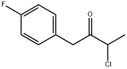 3-CHLORO-1-(4-FLUOROPHENYL)BUTAN-2-ONE Struktur