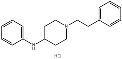 N-Phenyl-1-(2-phenylethyl)-4-piperidinamine hydrochloride Struktur