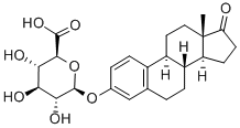 1,3,5(10)-ESTRATRIEN-3-OL-17-ONE 3(O->1BETA)-D-GLYCOPYRANOSIDURONIC ACID Struktur