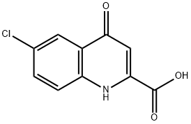 6-chloro-4-oxo-1,4-dihydroquinoline-2-carboxylic acid Struktur