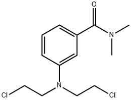 m-[Bis(2-chloroethyl)amino]-N,N-dimethylbenzamide Struktur