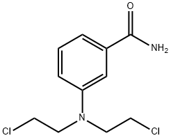 m-[Bis(2-chloroethyl)amino]benzamide Struktur